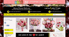 Desktop Screenshot of flowerdeliveryakron.com